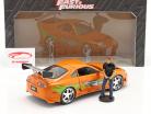 Brian's Toyota Supra 1995 Filme Fast & Furious (2001) Com figura 1:18 Jada Toys