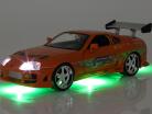 Brian's Toyota Supra 1995 Filme Fast & Furious (2001) Com figura 1:18 Jada Toys