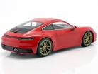 Porsche 911 (992) Carrera 4S Ano de construção 2019 guardas vermelho 1:18 Minichamps
