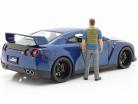 Brian's Nissan GT-R (R35) 2009 Fast & Furious 7 (2015) Com figura 1:18 Jada Toys