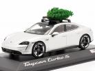 Porsche Taycan Turbo S dolomita prata Com árvore de Natal 1:43 Minichamps