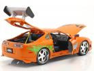 Brian's Toyota Supra 1995 Filme Fast & Furious (2001) Com figura 1:18 Jada Toys