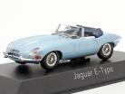 Jaguar E-Type Cabriolet year 1961 light blue metallic 1:43 Norev