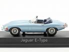 Jaguar E-Type Cabriolet year 1961 light blue metallic 1:43 Norev