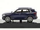 BMW X5 G05 Année de construction 2018 Tanzanite bleu 1:64 Paragon Models