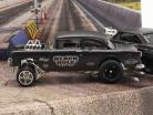 4-Car Set Black Hole Gassers måtte mørkegrå 1:64 HotWheels
