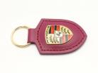 Porte-clés en cuir Porsche badge rubystar