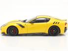 Ferrari F12 TDF Byggeår 2015 modena gul / sort 1:18 BBR