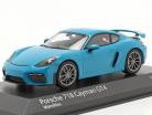 Porsche 718 (982) Cayman GT4 Byggeår 2020 miami blå 1:43 Minichamps