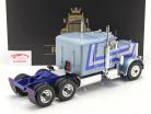 Peterbilt 359 Bull Nose Truck 1967 light blue metallic 1:18 Road Kings