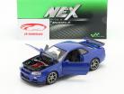 Nissan Skyline GT-R (R34) blauw 1:24 Welly