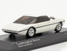 Lamborghini Bravo Baujahr 1974 umlackiert 2005 white metallic 1:43 Minichamps