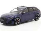Audi RS 6 Avant (C8) year 2019 blue metallic 1:18 Minichamps