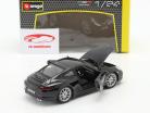 Porsche 911 (991) Carrera S Année de construction 2013 noir 1:24 Bburago