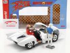 Speed Racer Mach 5 Med tegn TV-animationsserie (1966-68) hvid 1:18 AutoWorld