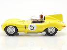 Set: Jaguar D-Type #5 4e 24h LeMans 1956 Met Driver figuur 1:18 CMR