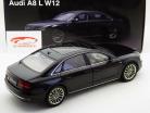 Audi A8 L W12 Jaar 2010 jet zwart / zwart nacht 1:18 Kyosho