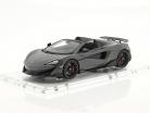 McLaren 600LT Spider Ano de construção 2019 chicane cinza Com Mostruário 1:18 Spark