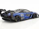 McLaren Senna GTR 2019 #12 azul / cromo / negro Con Escaparate 1:18 Spark