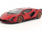 Lamborghini Sian FKP 37 year 2019 red / black 1:18 Bburago