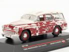 Warszawa 203 Combi 1960 vermelho com neve é ​​1:43 Ixo