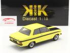 Opel Kadett B Sport Byggeår 1973 gul / sort 1:18 KK-Scale