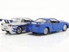 2-Car Set Brian's Nissan Skyline GT-R Fast & Furious 青 / 銀 1:32 Jada Toys