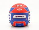 George Russell #63 Williams Racing formel 1 2021 hjelm 1:2 Bell
