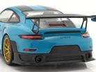 Porsche 911 (991 II) GT2 RS Weissach Package 2018 miami blu / d'oro cerchi 1:18 Minichamps