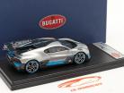 Bugatti Divo Byggeår 2018 sølv / kulstof / blå 1:43 LookSmart