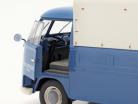 Volkswagen VW T1 Pick-Up avec couverture Volkswagen Service 1950 bleu 1:18 Solido