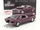 Chevrolet Camaro Drag Outlaws Anno di costruzione 1967 viola 1:18 MGP