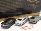 3-Car Set Aston Martin Collection James Bond sølv 1:43 Corgi