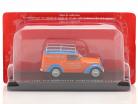 Renault Juvaquatre Fourgonnette Publicitaire Latapie orange / blå 1:43 Hachette