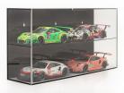 High quality Showcase for helmets 1:2 or modelcars 1:18 black SAFE