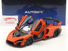 McLaren Senna Año de construcción 2018 naranja 1:18 AUTOart