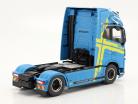 Volvo FH16 XL Cab Lastbil 2018 Lyseblå / gul 1:18 Premium ClassiXXs