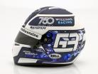 George Russell #30 Williams Racing 750º GP fórmula 1 2021 casco 1:2 Bell