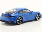 Porsche 911 (992) Turbo S Byggeår 2021 blå 1:18 Minichamps