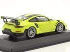 Porsche 911 (991 II) GT2 RS Weissach Package 2018 vert acide / argent jantes 1:43 Minichamps