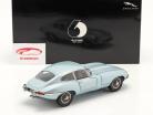 Jaguar E-Type Coupe Año de construcción 1961 azul plateado metálico 1:18 Kyosho