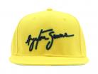 Ayrton Senna gorra Brasil Flat Brim amarillo