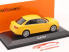 Audi RS4 bouwjaar 2004 geel 1:43 Minichamps