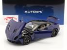 Aston Martin DBS Superleggera Año de construcción 2019 azul 1:18 AUTOart