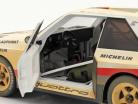 Set Walter Röhrl: Audi quattro S1 Dirty Version #1 ganador Pikes Peak 1987 con figura 1:18 CMR