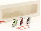 colocar con 3 motocicletas: Simson Schwalbe, Simson S51, Roller GS 1:43 Schuco