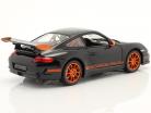 Porsche 911 (997) GT3 RS Année 2007 noir / orange 1:24 Welly