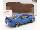 Nissan Skyline GT-R (R34) Byggeår 1999 blå metallisk 1:18 Solido