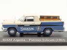 Siam Argenta Pick-Up Pistones Sylicum 1963 bleu / blanche 1:43 Hachette