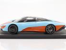 McLaren Speedtail Byggeår 2020 orange / kløft blå Med Udstillingsvindue 1:18 Tecnomodel